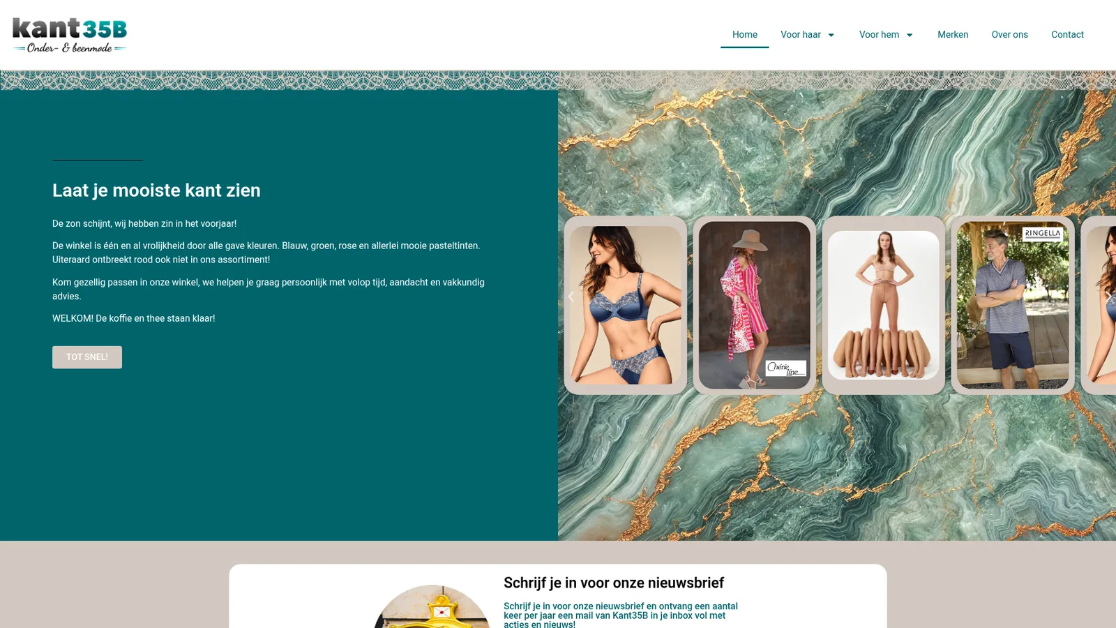 Screenshot van de website kant35b.nl